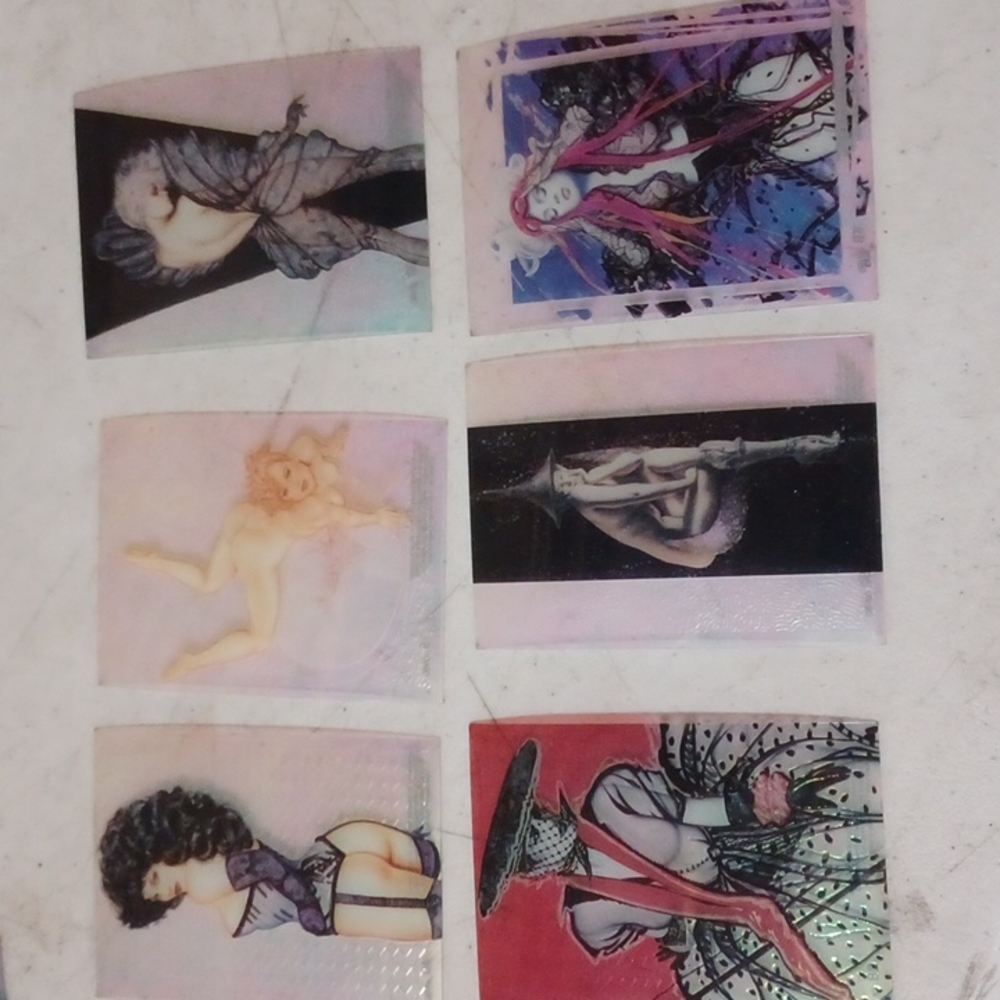 38 cards 1990s Artwork Pinup lingerie naked girls collectors cards